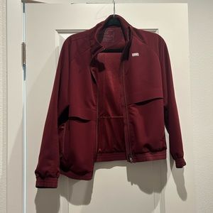 FIGS Sydney Scrub Jacket Maroon